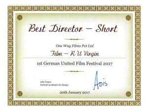 Best Director - Short: 1st German United Film Festival 2017